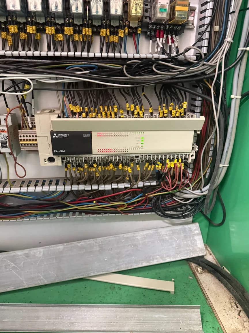 三菱 PLC 遷移前的舊有控制櫃接線