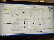 照明控制軟件顯示的場地平面圖